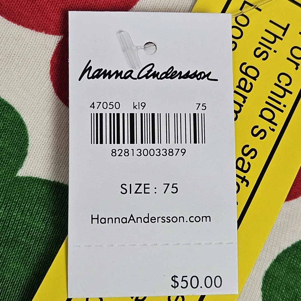Hanna Andersson Pajamas Size 12-18 Months 75 CM Disney Mickey Mouse‎ Holiday NEW